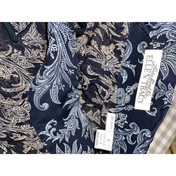 Linda Allard Ellen Tracy Vintage Women’s Silk Full Skirt size 4 Boho Whimsigoth - Picture 9 of 9